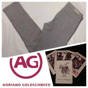 AG Adriano Goldschmied Stevie Ankle Skinny Spotted